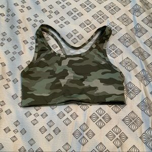 PINK camo sports bra